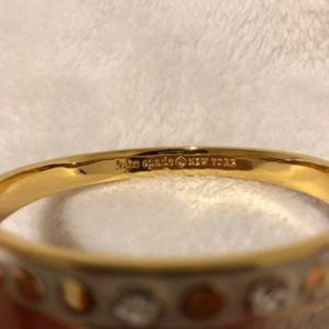 kate spade Jewelry - Kate Spade Spot The Spade White Bangle kate spade Jewelry - Kate Spade Spot The Spade White Bangle